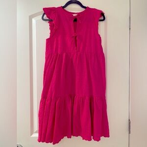 India Collection by Emerson Fry Pink Eyelet Dress, size M/L